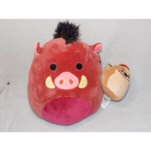 Squishmallows Disney Pumbaa 10” and Timon 4” The Lion King Duo Combo Set New
